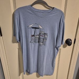 Banana Republic Light Blue Graphic Tee